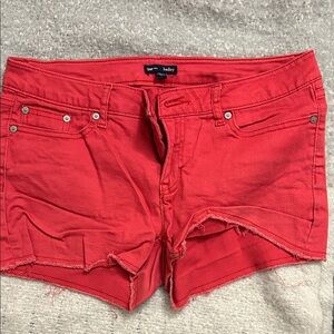 GAP Women's Vibrant Red Jean Shorts